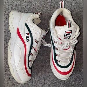 Red, White, & Green Fila Sneakers